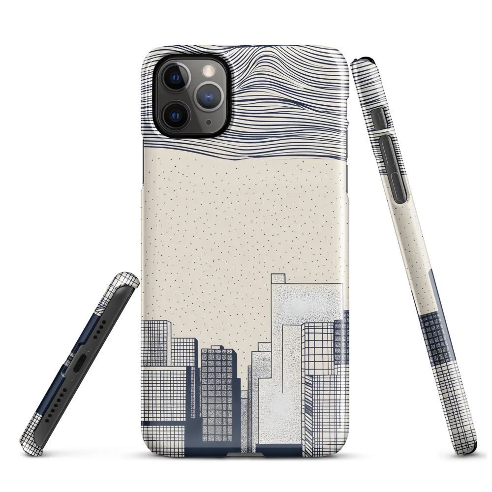 Urban Patterns: A Minimalist Skyline | Phone Case |  11 Pro Max | Snap Case | Glossy