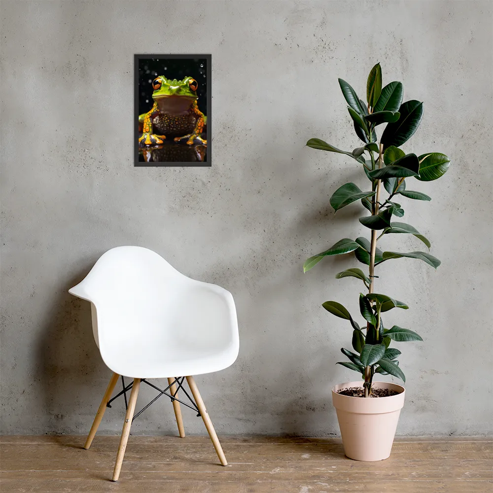 Emerald Elegance: The Frog in Focus