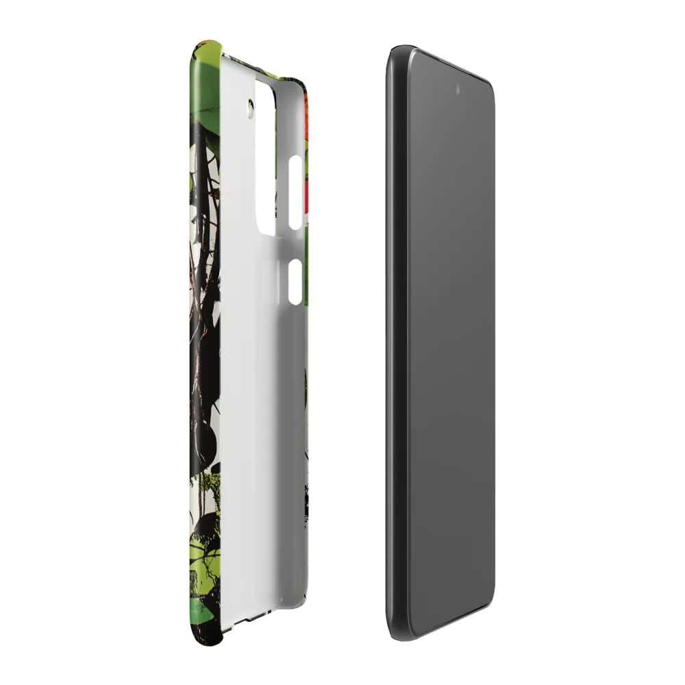 Nature's Geometry: A Contemporary Collage | Phone Case |  S21 Plus | Snap Case | Glossy