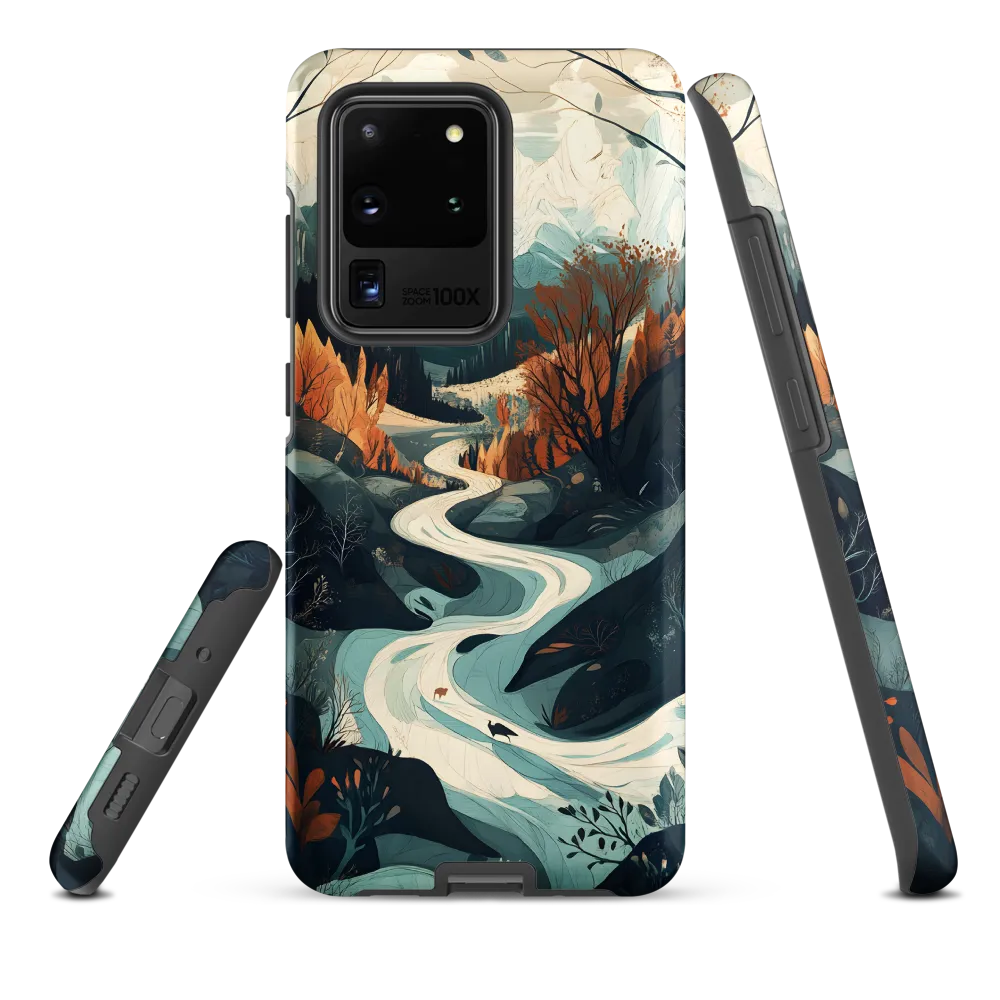 Winding Serenity: A Digital Landscape