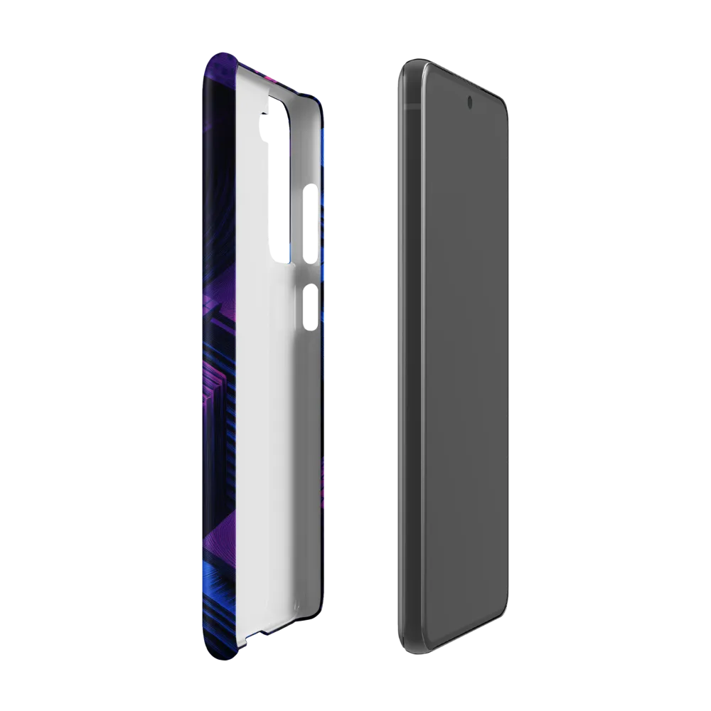 Geometric Dreams in Blue and Purple