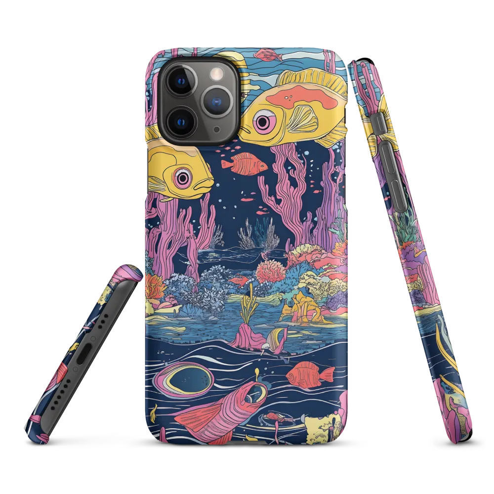 Underwater Dreamscape: A Playful Encounter | Phone Case |  11 Pro | Snap Case | Matte