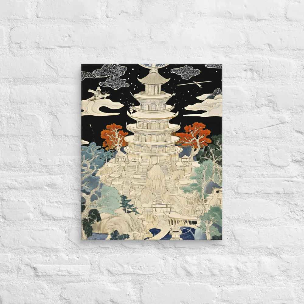 Whispers of the Pagoda | Canvas | 16″×20″