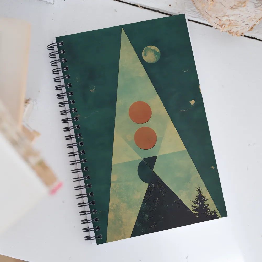 Geometric Harmony in Nature | Spiral Notebook