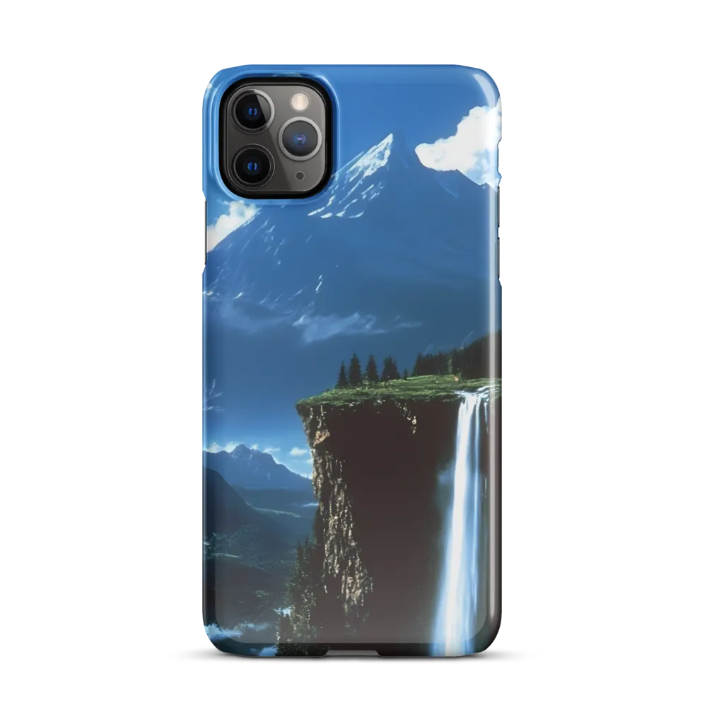 Nature's Majesty: A Serene Cascade | Phone Case |  11 Pro Max | Snap Case | Glossy