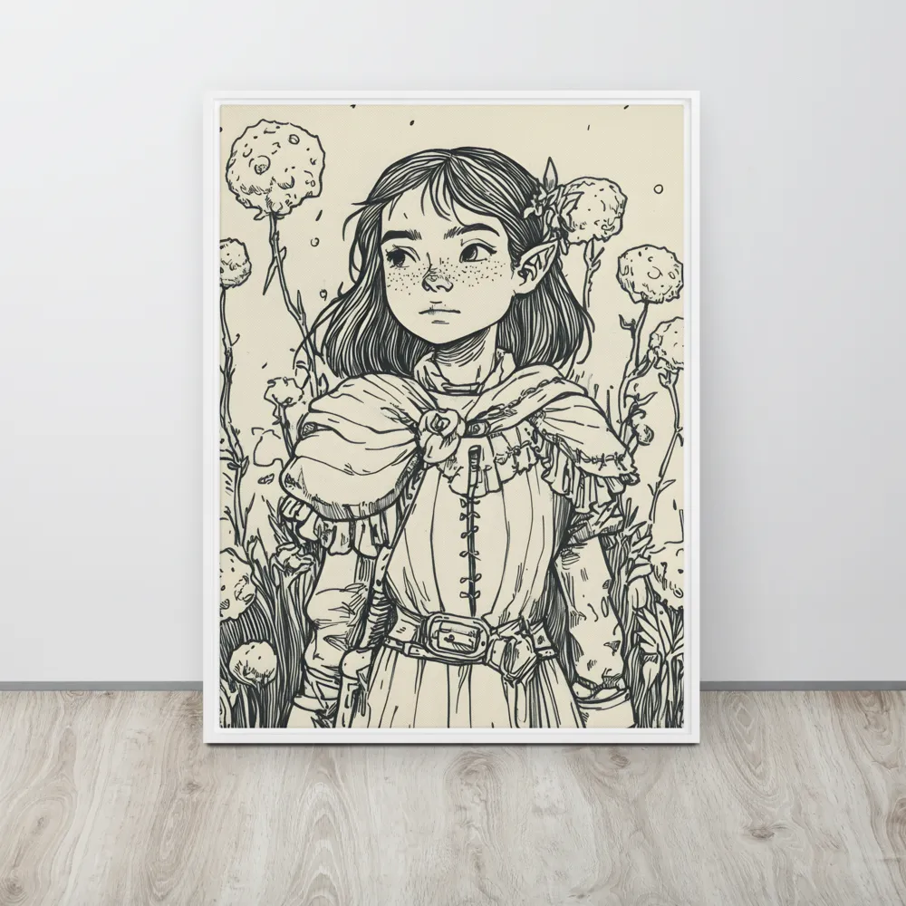 A Young Guardian of Nature | Canvas with White Frame | 24″×32″