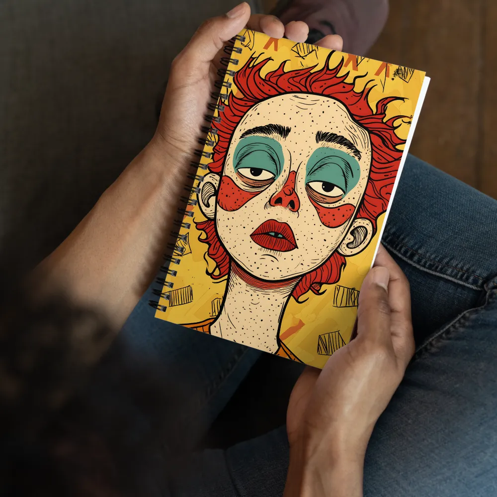 Contemplative Clown | Spiral Notebook