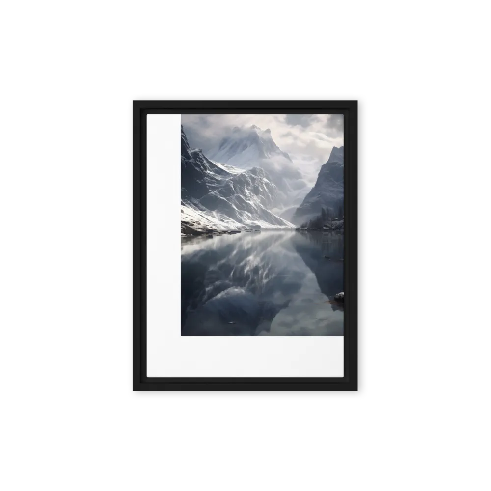 Echoes of Tranquility | Canvas with Black Frame | 12″×16″