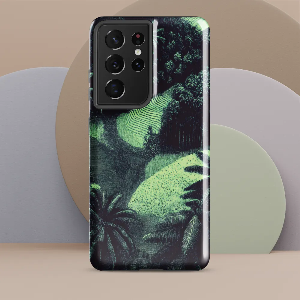 Harmony in Green: A Surreal Landscape