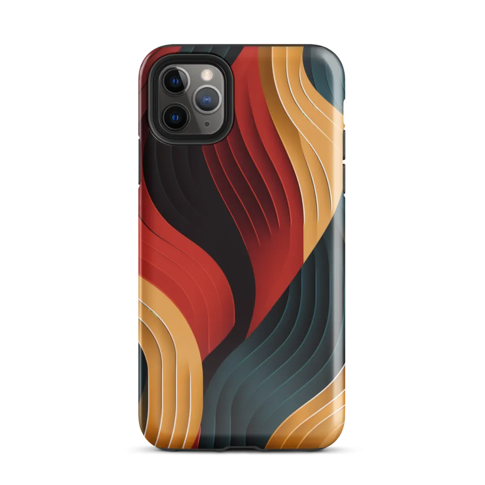 Dynamic Waves of Color | Phone Case |  11 Pro Max | Tough Case | Glossy