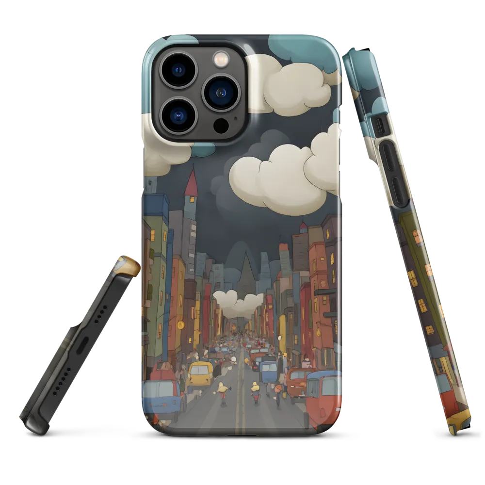Urban Symphony: A City Awakens at Dusk | Phone Case |  13 Pro Max | Snap Case | Glossy