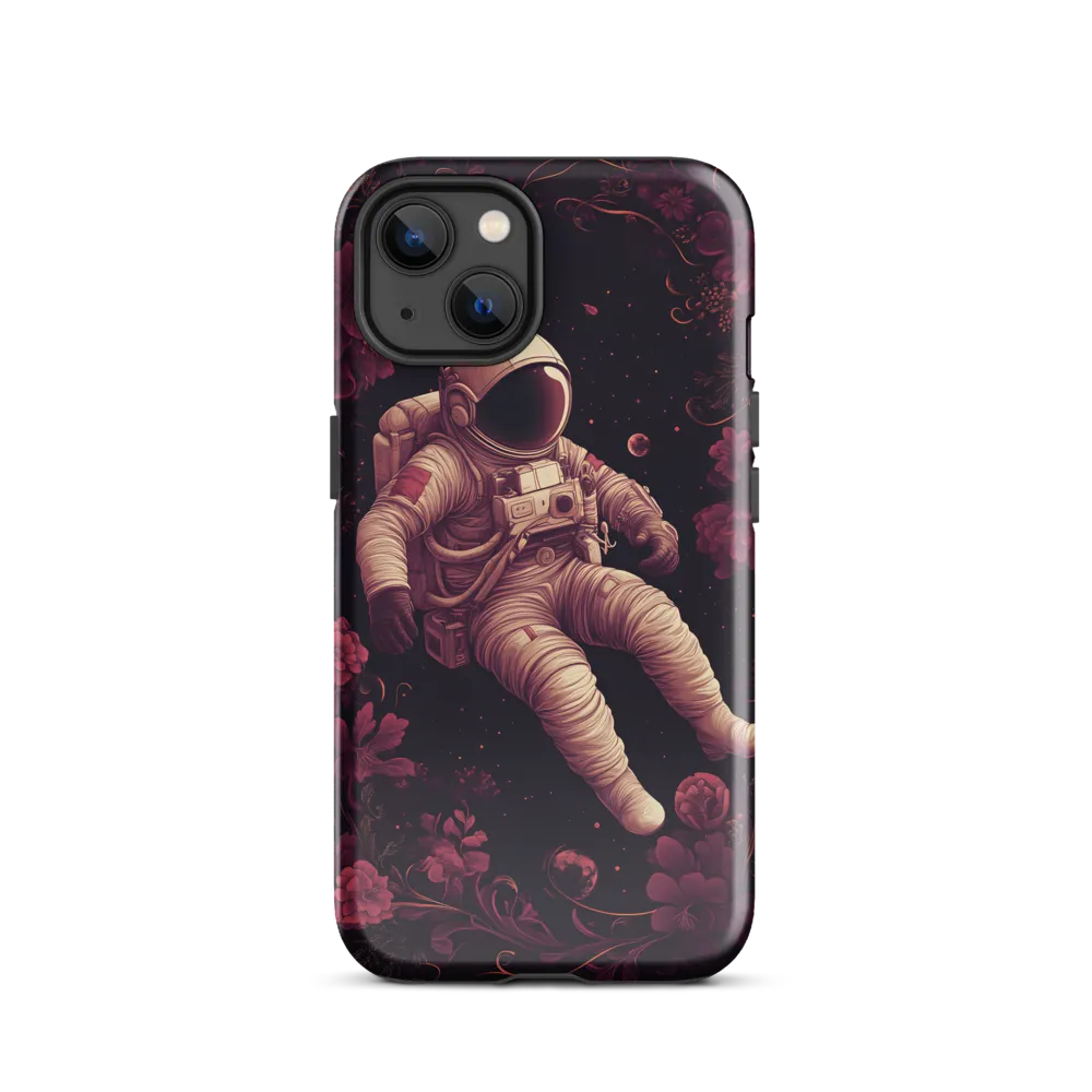 Cosmic Bloom: An Astronaut's Journey | Phone Case |  13 | Tough Case | Glossy
