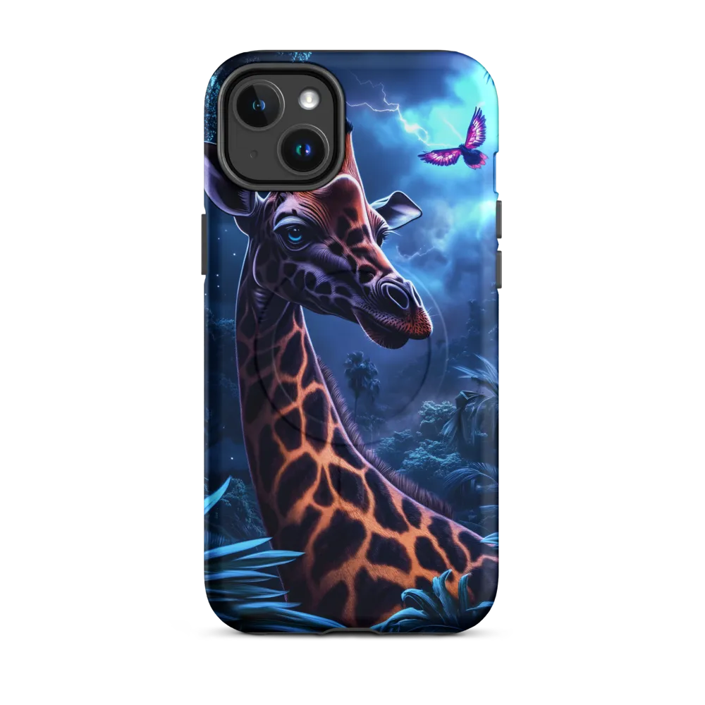 Mystical Giraffe in Twilight Jungle