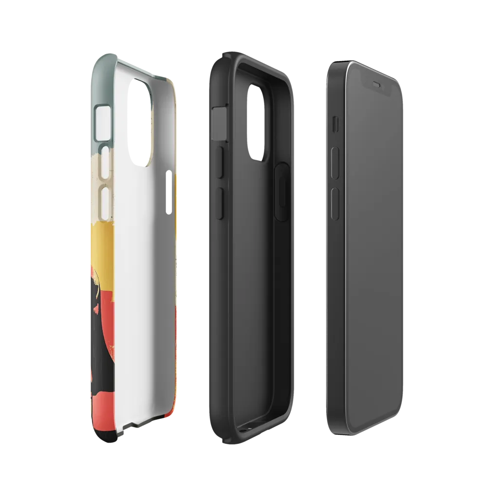 Hero in the Urban Dawn | Phone Case |  12 mini | Tough Case | Glossy