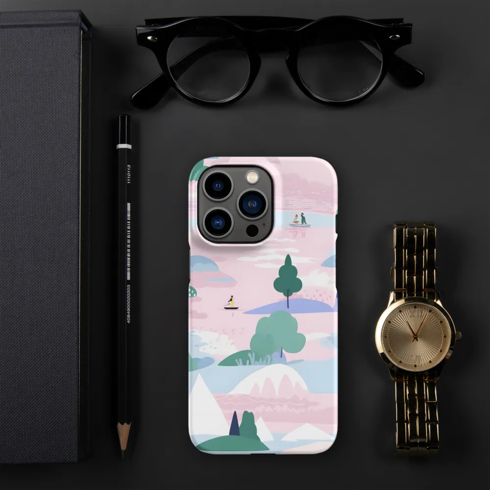 Whimsical Reflections: A Journey Through Landscapes | Phone Case |  13 Pro | Snap Case | Matte