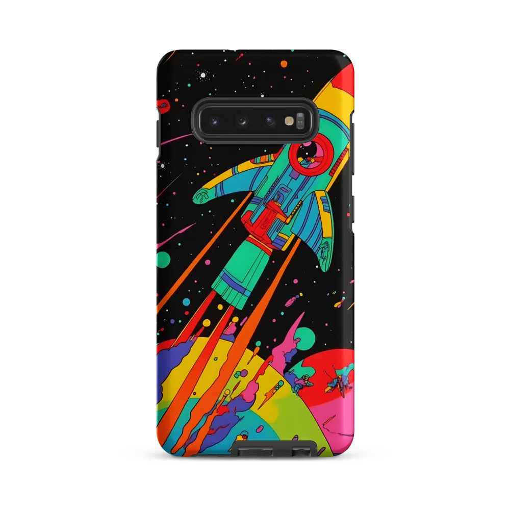 Cosmic Voyage: The Neon Lift-Off
