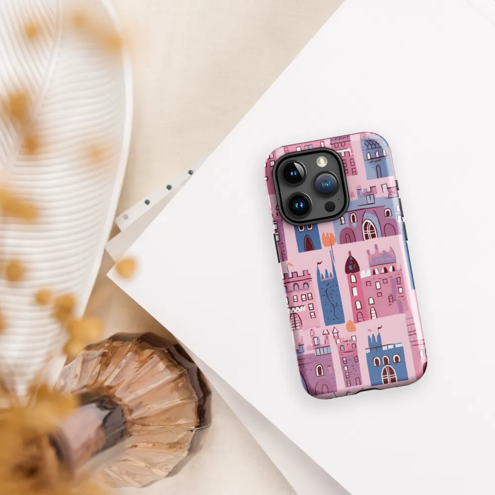 Whimsical Castles: A Playful Tapestry | Phone Case |  15 Pro | Tough Case | Glossy