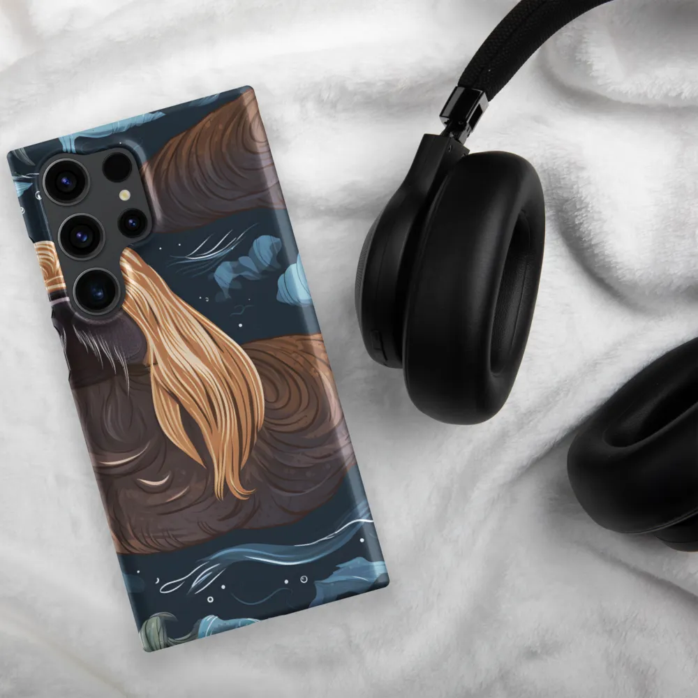Whimsical Walruses in Deep Blue