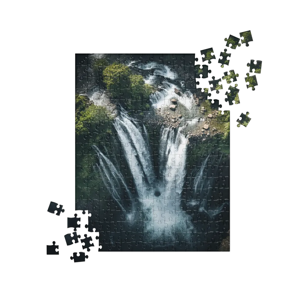 Nature's Power: The Cascading Waterfall | Jigsaw Puzzle | 252 pieces