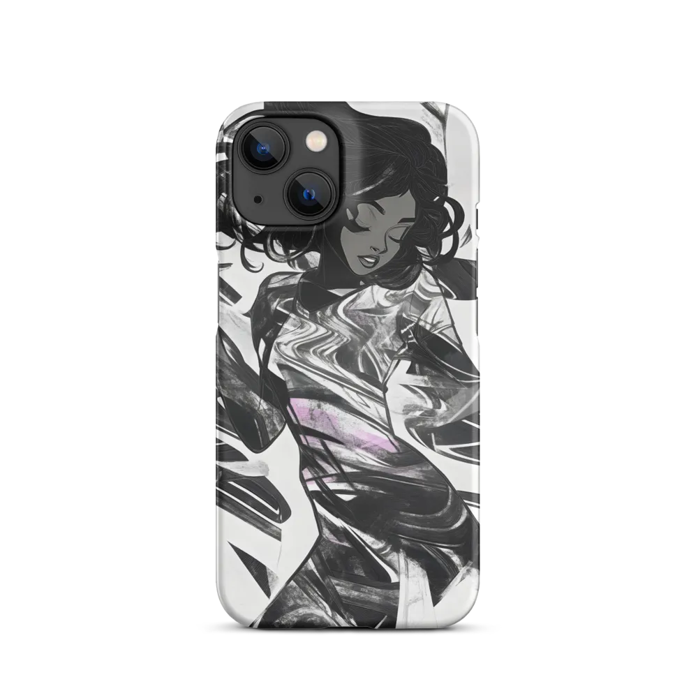 Fluid Grace: The Dance of Shadows | Phone Case |  14 | Snap Case | Matte