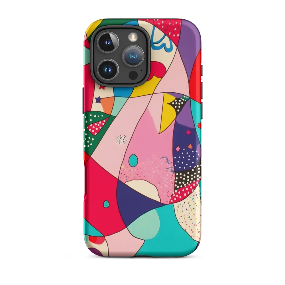 Playful Geometry in Color | Phone Case |  16 Pro Max | Tough Case | Matte