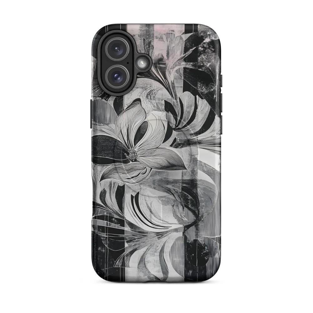 Floral Fusion in Monochrome