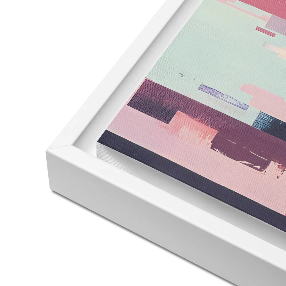 Tranquil Cityscape | Canvas with White Frame | 16″×16″
