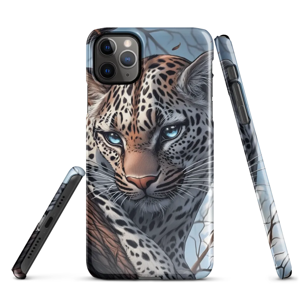 Silent Vigil: The Enigmatic Leopard | Phone Case |  11 Pro Max | Snap Case | Glossy