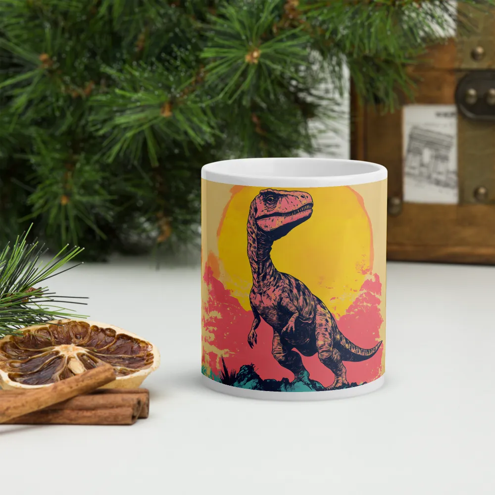 Majestic Dinosaur at Sunrise | Mugs | Multiple Sizes & Colors