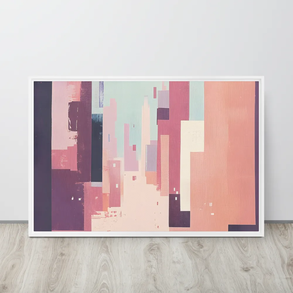 Tranquil Cityscape | Canvas with White Frame | 24″×36″