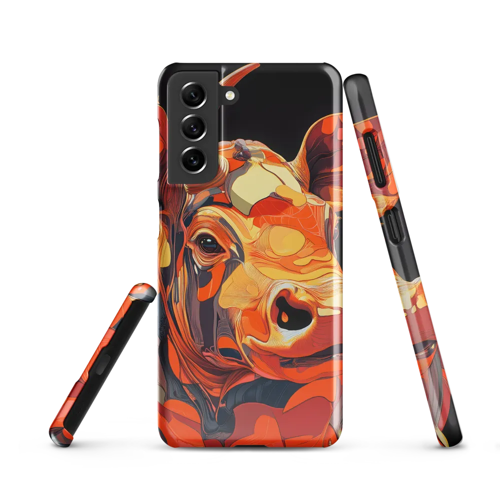 Modern Serenade: The Vibrant Cow
