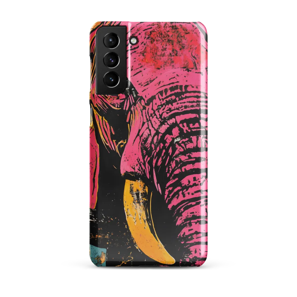 Bold Encounter: The Vibrant Elephant | Phone Case |  S21 Plus | Snap Case | Glossy