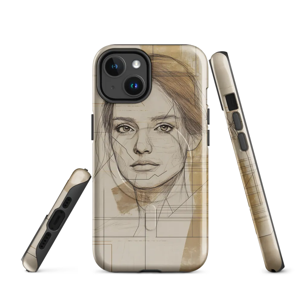 Geometric Elegance: A Modern Portrait