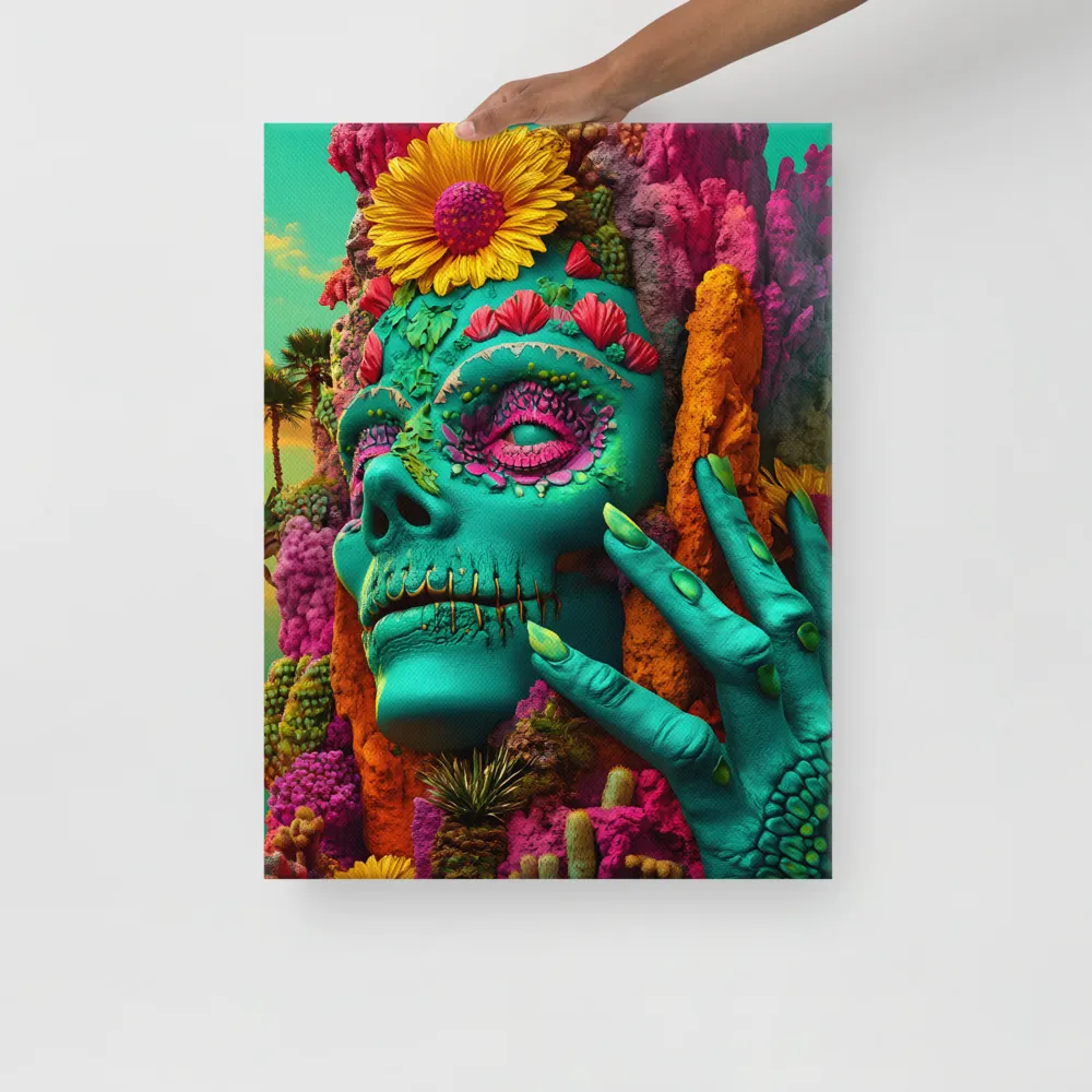 Ethereal Skull Garden | Canvas | 18″×24″