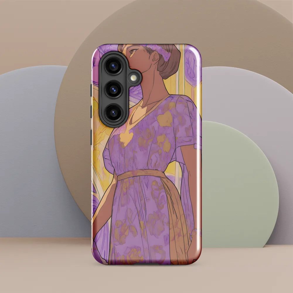 Elegance in Floral Harmony | Phone Case |  S24 | Tough Case | Glossy