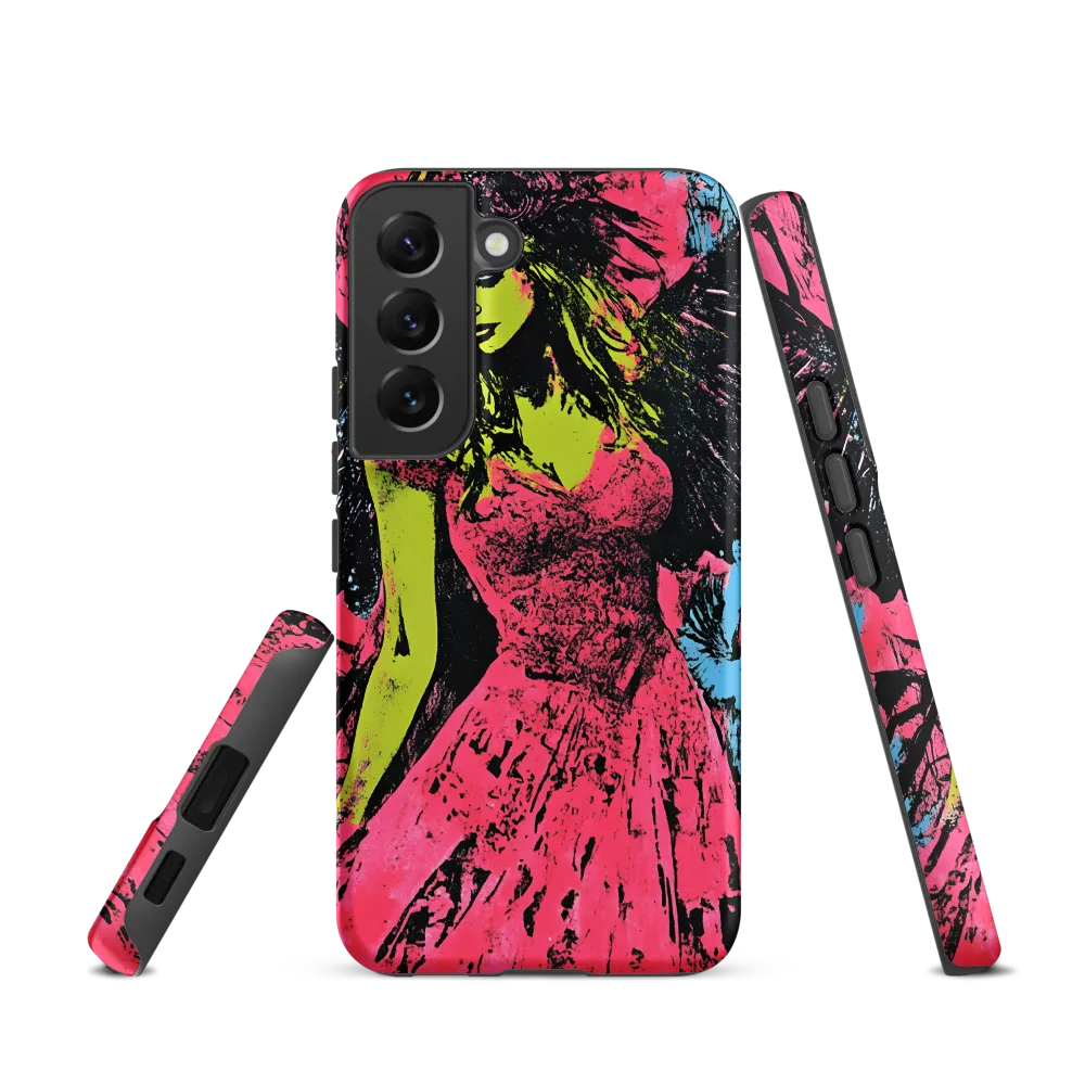 Mystical Angel in Neon Dreams