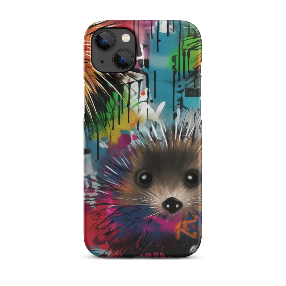 Whimsical Hedgehogs in a Kaleidoscopic Wonderland | Phone Case |  14 Plus | Snap Case | Matte