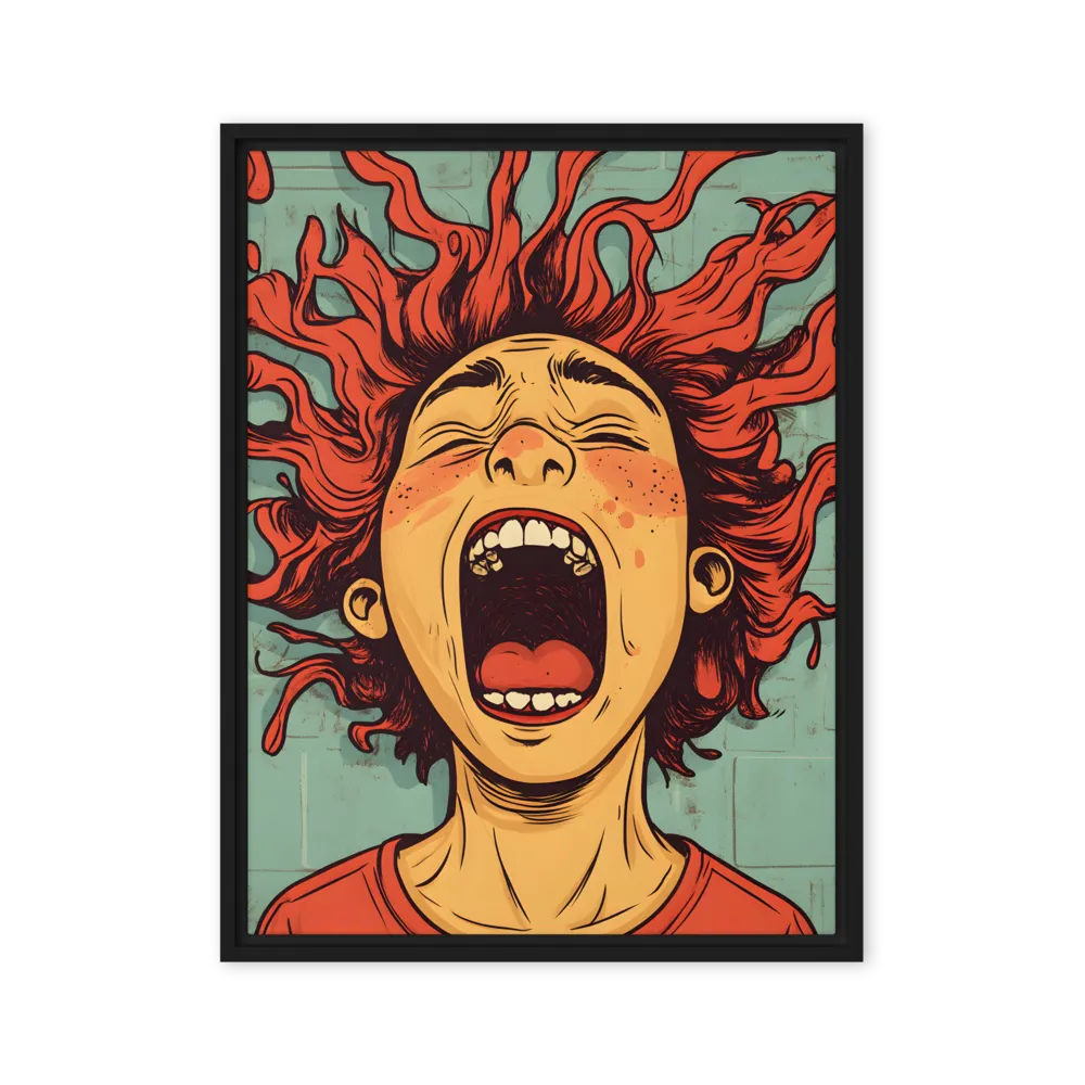 Fury Unleashed | Canvas with Black Frame | 24″×32″
