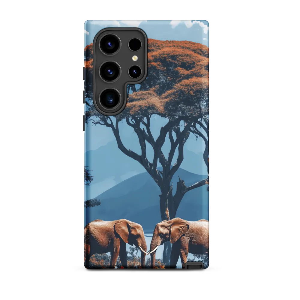 Elephants Amidst Serenity