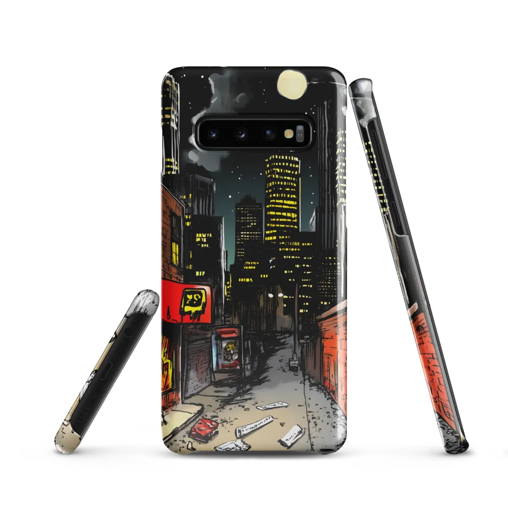 Nocturnal Cityscape: The Hidden Alley | Phone Case |  S10 | Snap Case | Glossy