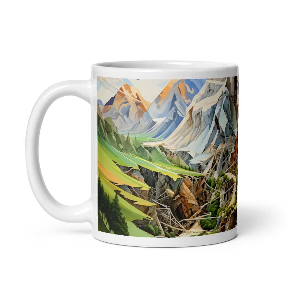 Geometric Symphony of Nature | Mug with White inside | 11 oz