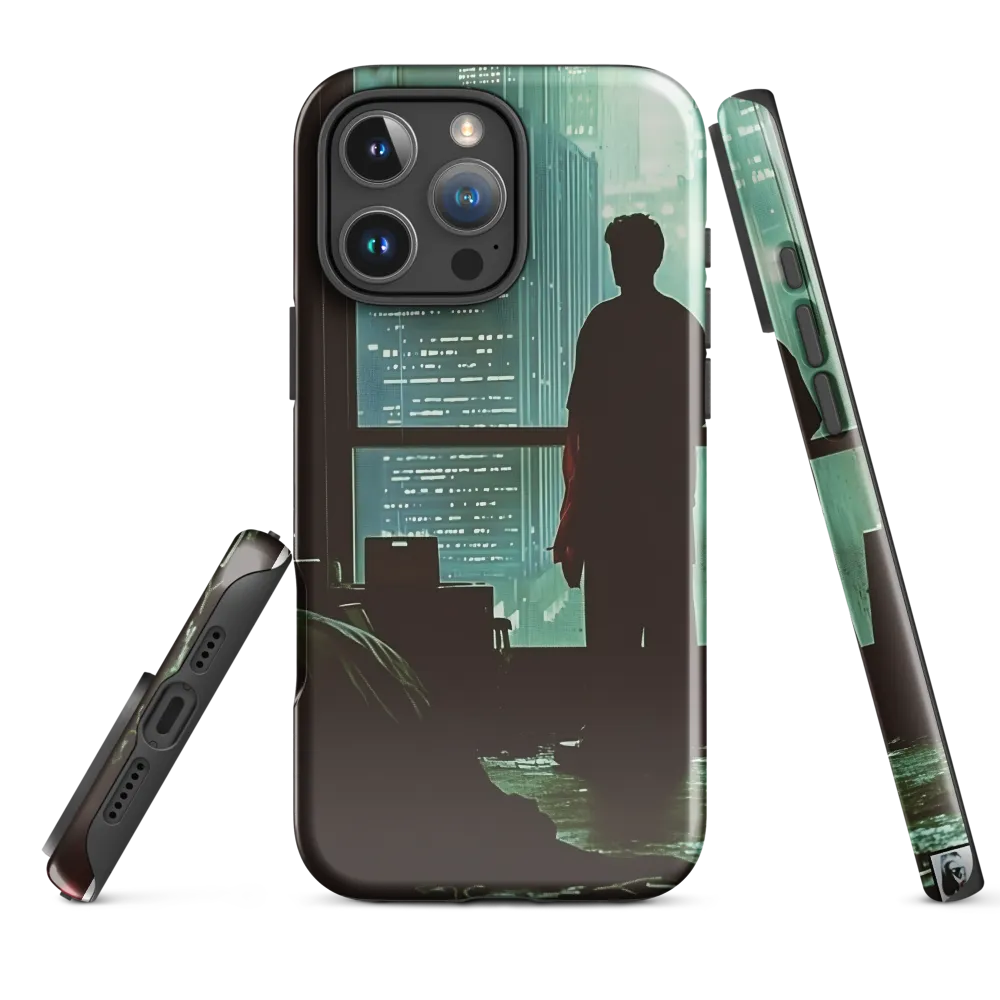 Silent Contemplation in a Futuristic Dystopia