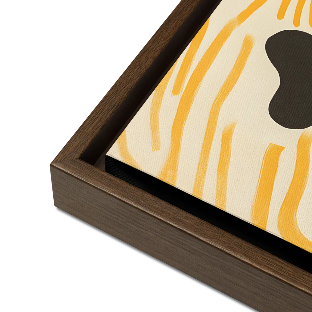 Connection to Serenity | Canvas with Brown Frame | 16″×16″