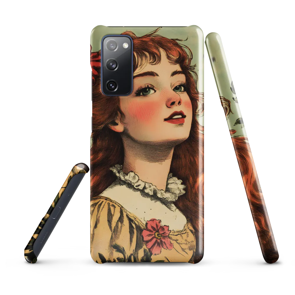 Whimsical Portrait of a Flower-Adorned Girl