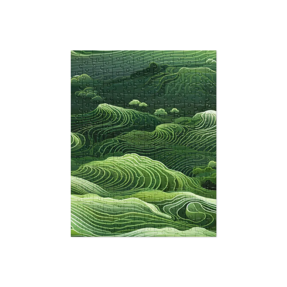 Whispers of Green Hills | Jigsaw Puzzle | 252/520 pieces