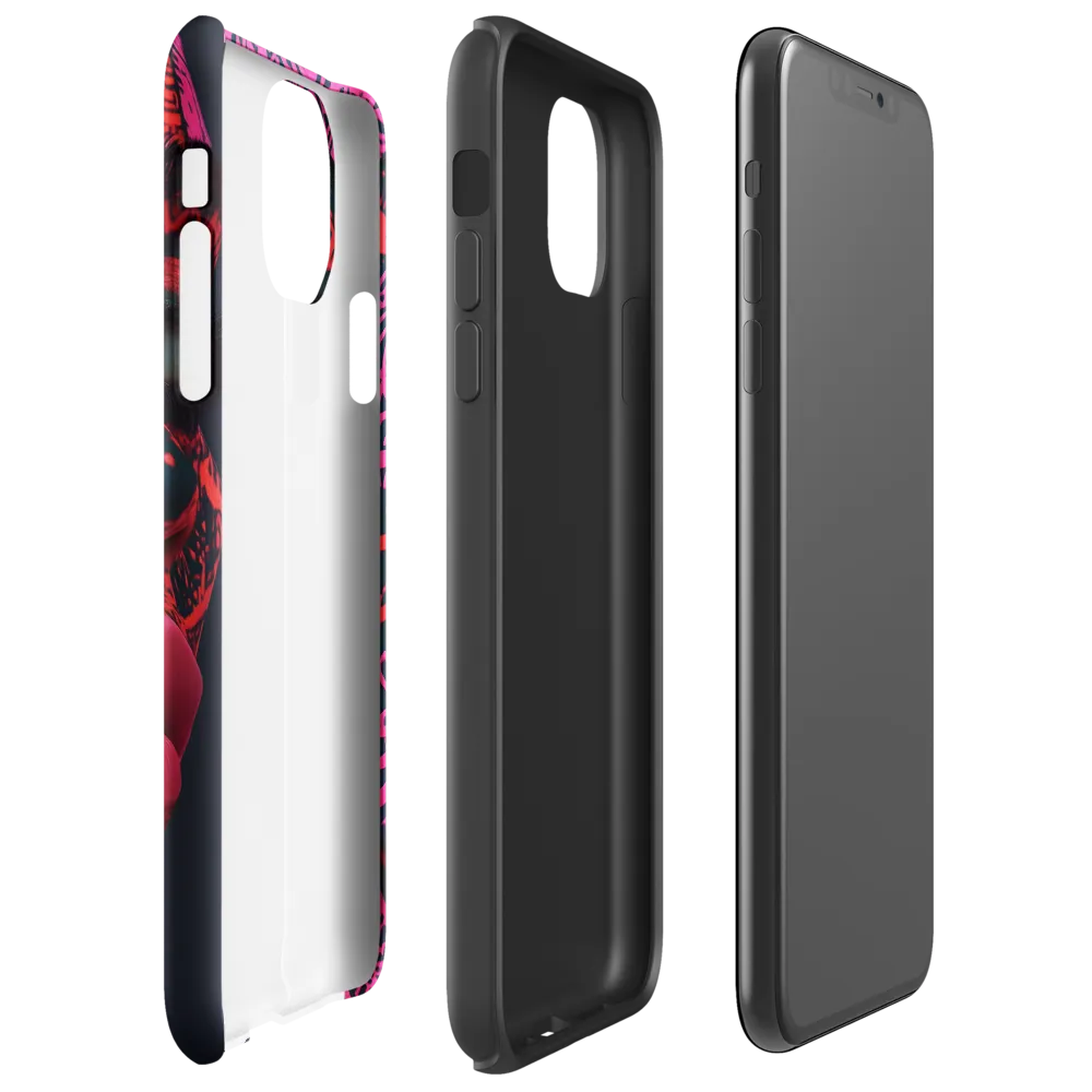 Neon Visage: A Bold Expression of Contemporary Art | Phone Case |  11 Pro Max | Tough Case | Glossy