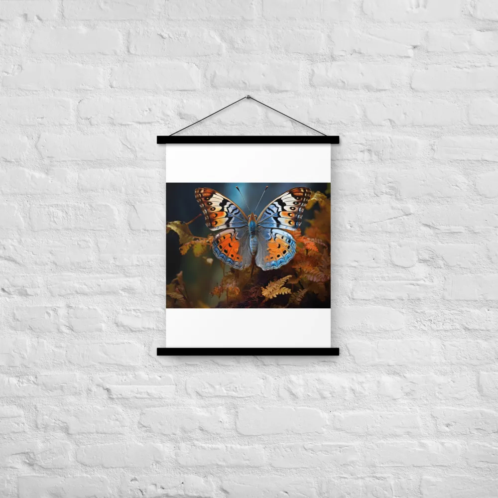 Harmony in Color: The Butterfly | Poster With Black Wood Hanger | 18″×24″