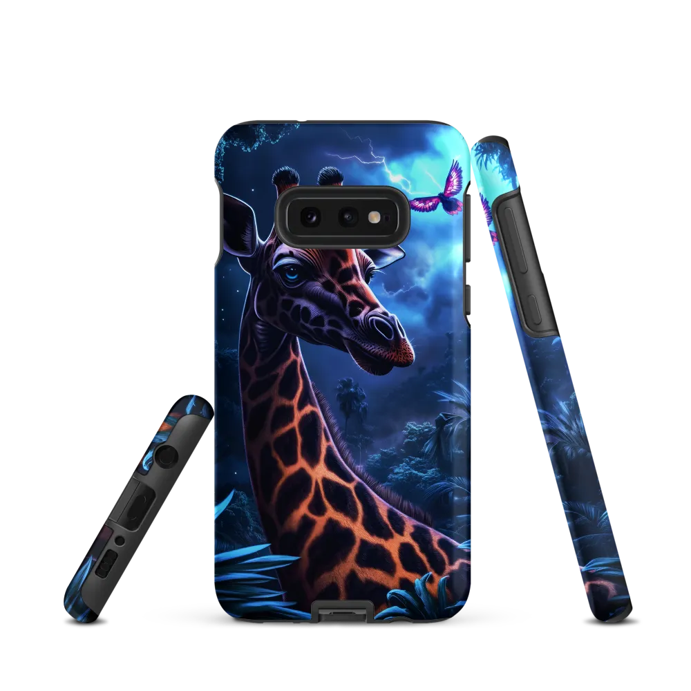 Mystical Giraffe in Twilight Jungle