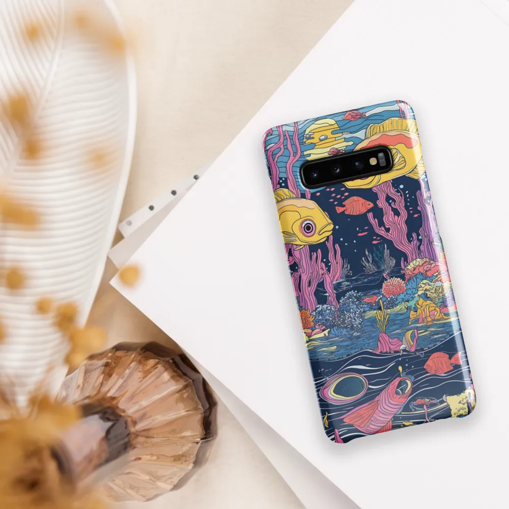 Underwater Dreamscape: A Playful Encounter | Phone Case |  S10 Plus | Snap Case | Glossy