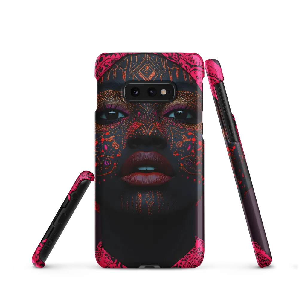Neon Adornments: A Portrait of Cultural Expression